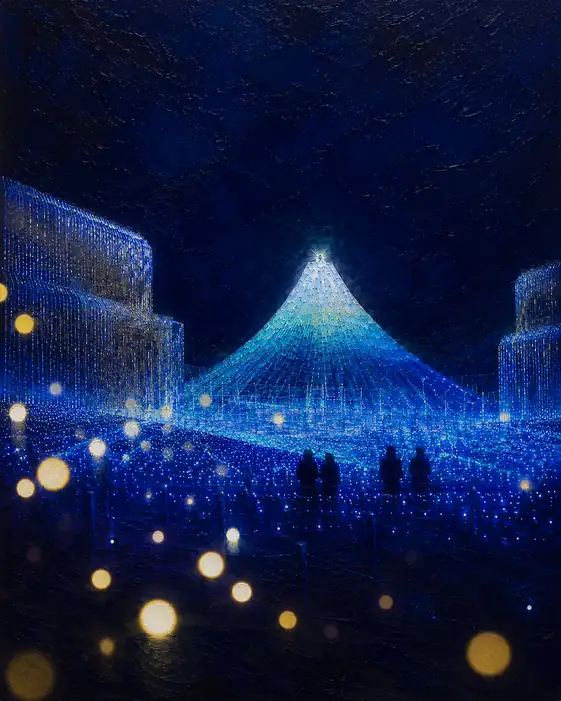 Midnight Blue and Firefly Gleams