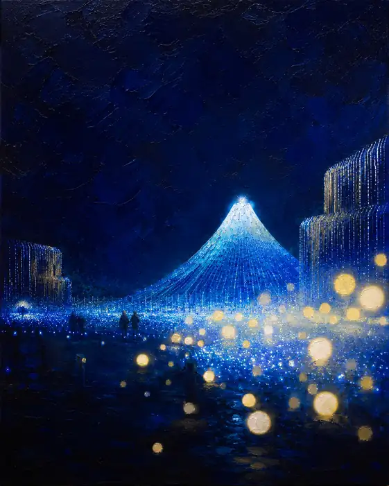 Cascade of Stars Beneath the Peak