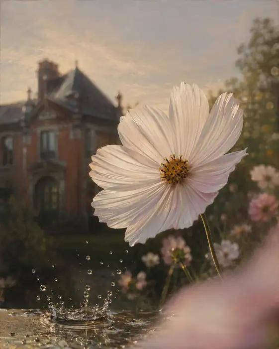 Water Crown and Autumn Cosmos