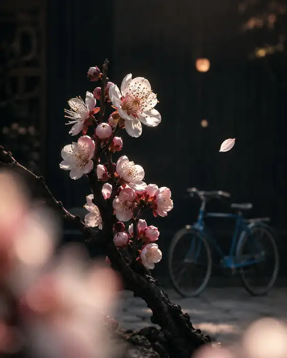 Evening Glow and Petal Whispers