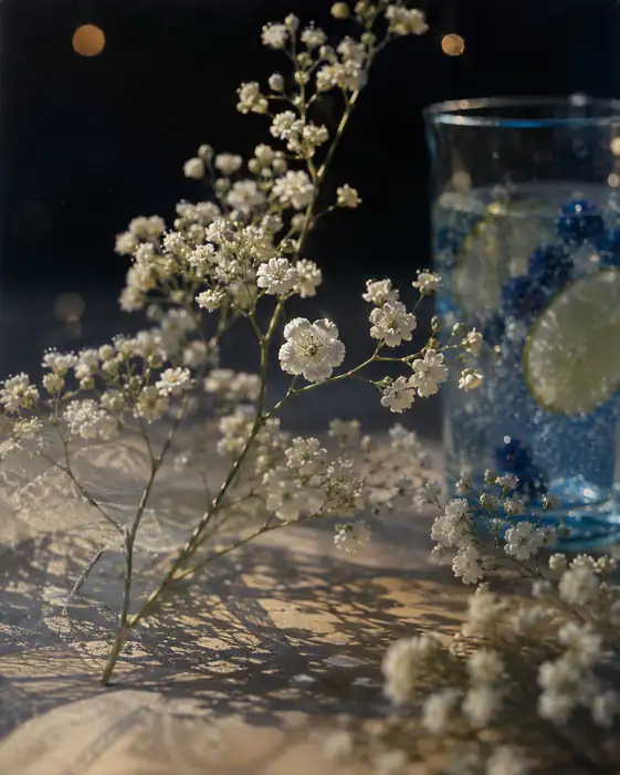 Baby's Breath and Iced Citrus Soda