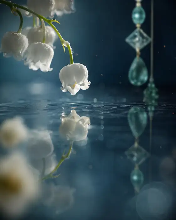 Lily of the Valley and Glass Drops