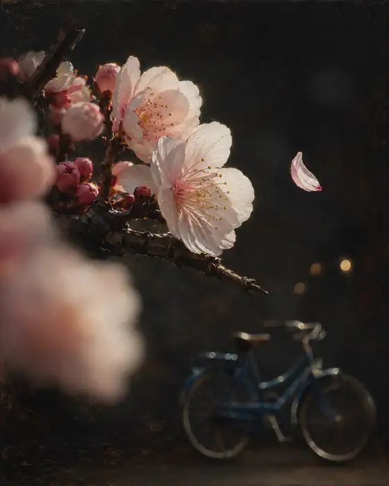 Whispering Petals in the Night Air