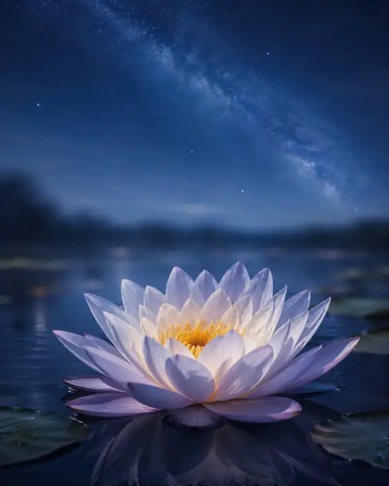 星降る夜にひらく蓮