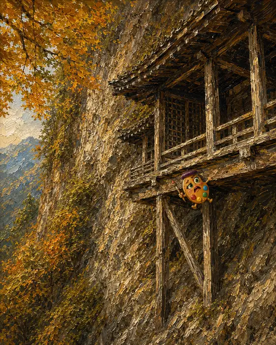 Under the Eaves of the Precipice