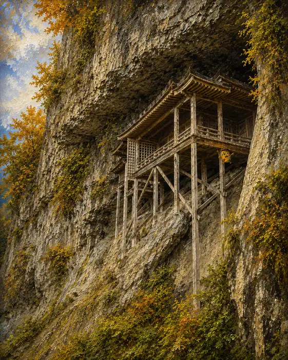 Little Watcher in the Cliff Alcove