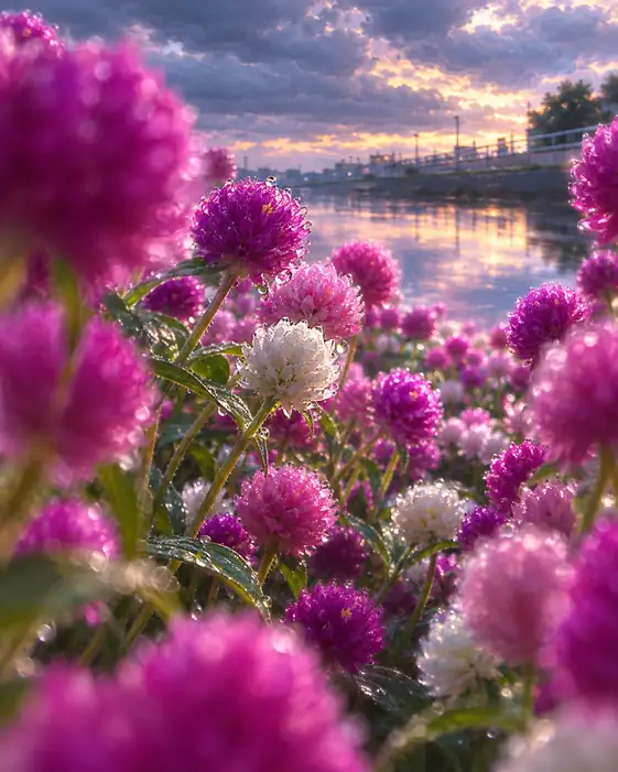 The Morning Crimson Wishes Met White Prayers