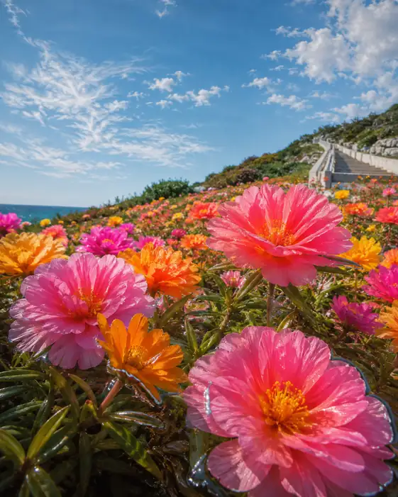 Moss Rose Hills along the Coastal Stairway
