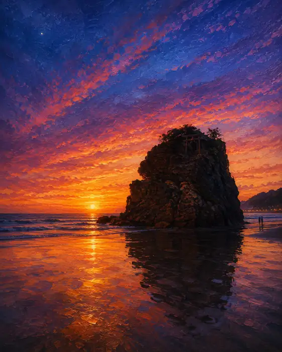 The Sunset Shore Awaits the Gods