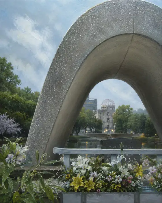 Raindrops on the Cenotaph Arch and the Dome