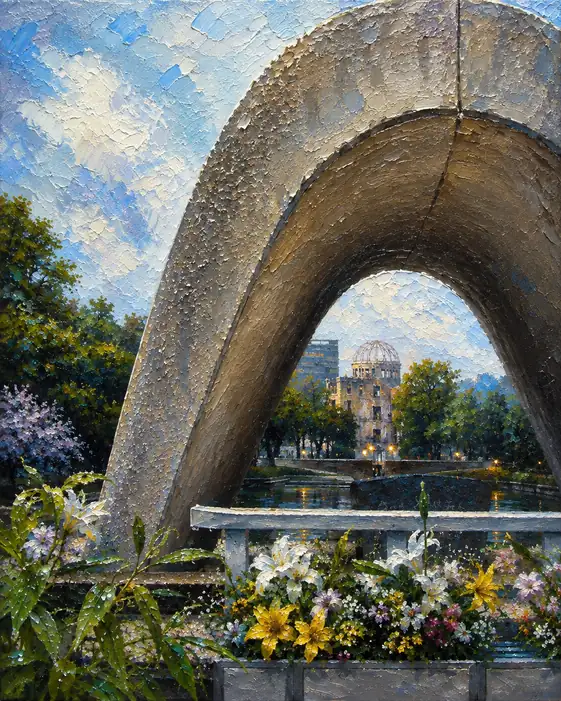 Impasto of the Peace Memorial Arch and the Dome
