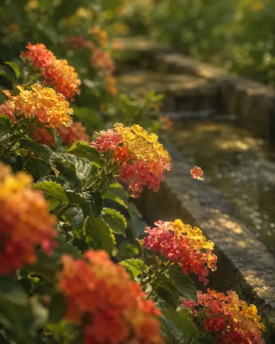 Dancing Petal by the Waterway