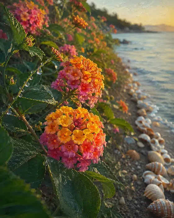 Seashells and Morning Bloom