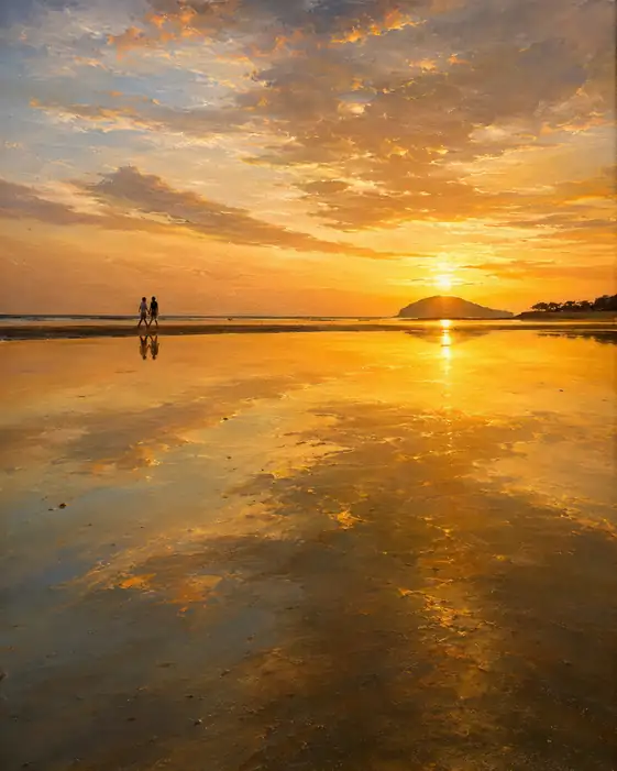 Walk into the Golden Horizon