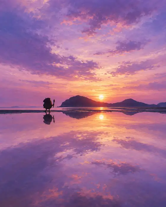 The Little Painter's Sunset