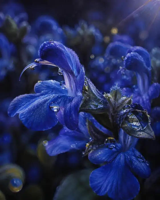 Sacred Cosmos in a Drop of Azure