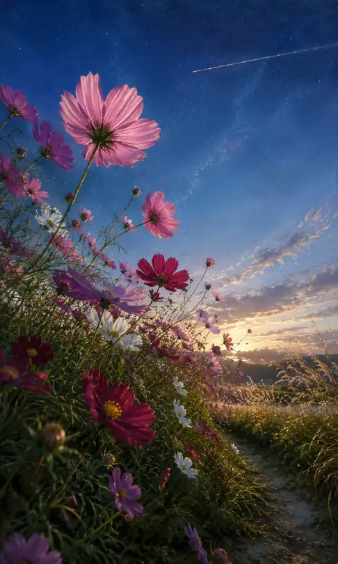 Cosmos Reaching for the Shooting Star