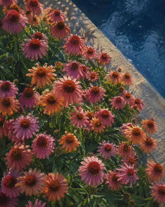 Sunlight and Shadows by the Water