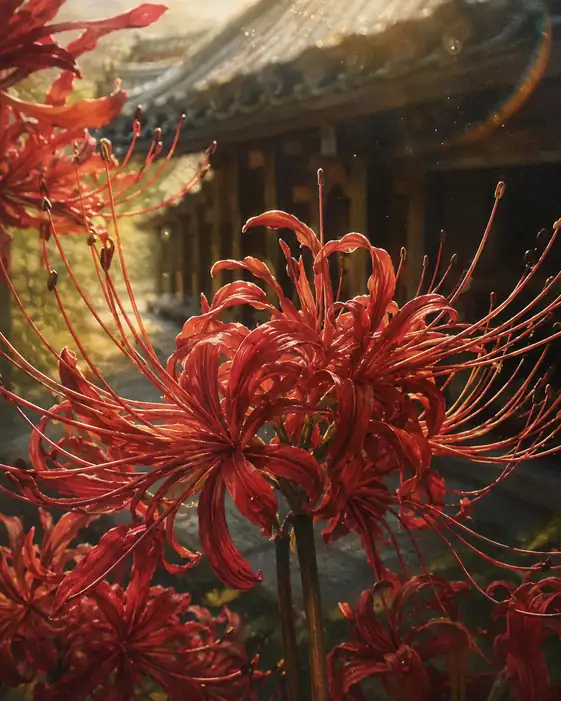 Rainbow Flare over the Corridor and Burning Lycoris