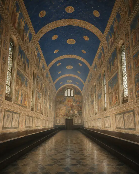 Starry Ultramarine Vault and Symmetric Sanctuary Nave