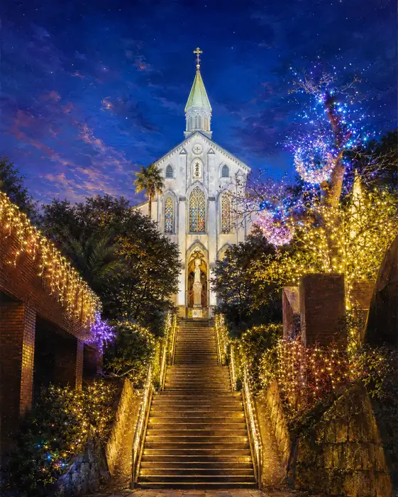 Twilight Liturgy in Gold and Violet