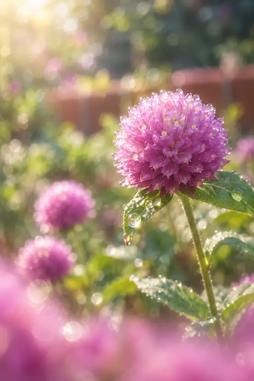 Misty Dew upon the Purple Blossom