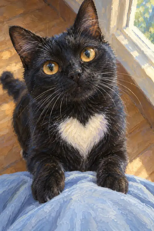 Golden Gaze with a Heart of White