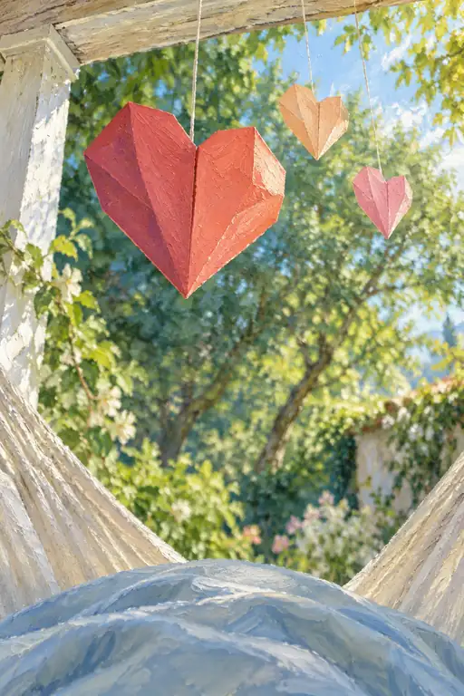 Summer Siesta under Suspended Hearts