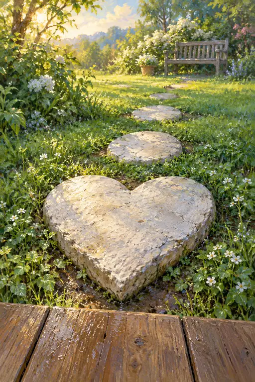 Pathway of Peace in the Morning Garden