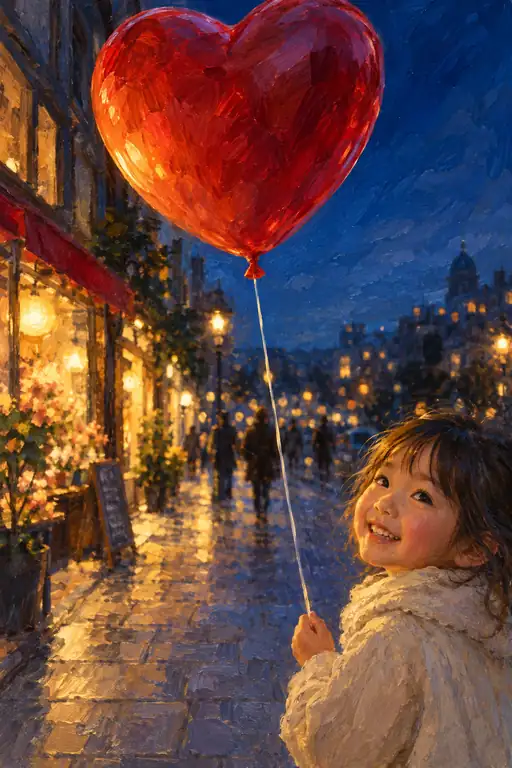 Beacon of Love on the Wet Cobbles