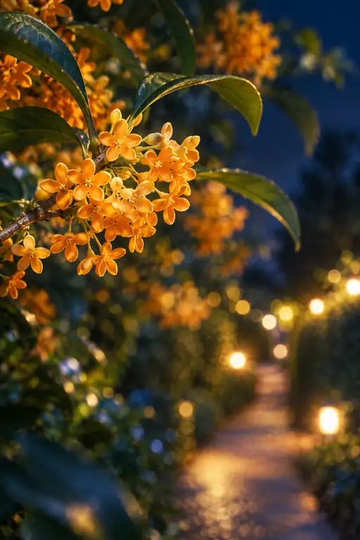 Fragrant Twilight along the Lantern Path