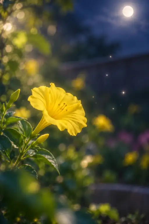 Golden Gaze toward the Celestial Moon
