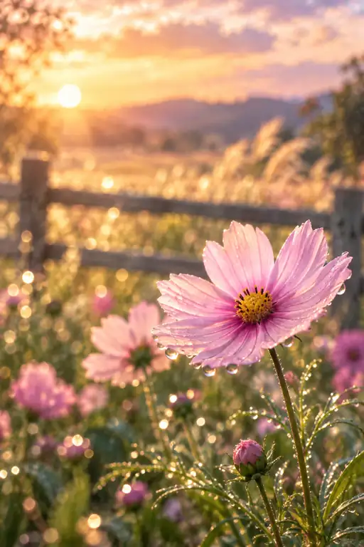 Dewlit Twilight over the Cosmos Meadow