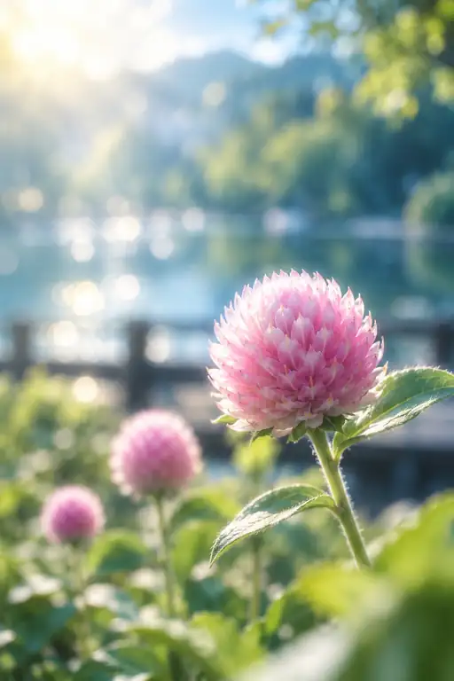 Lakeside Whispers of Pink Amaranth