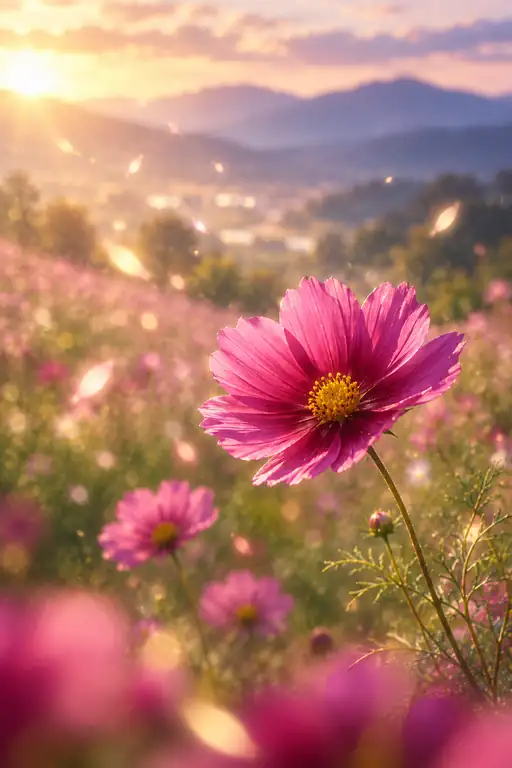 Sunset Reverie in the Bloom