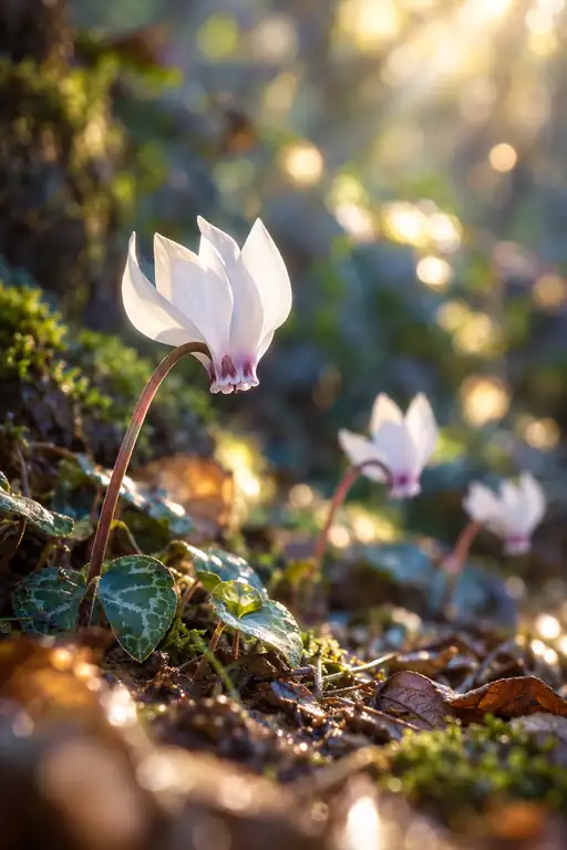 Sunbeams on the Forest Floor