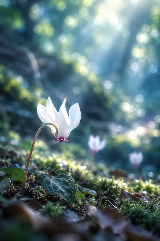 深森の光芒に祈る純白