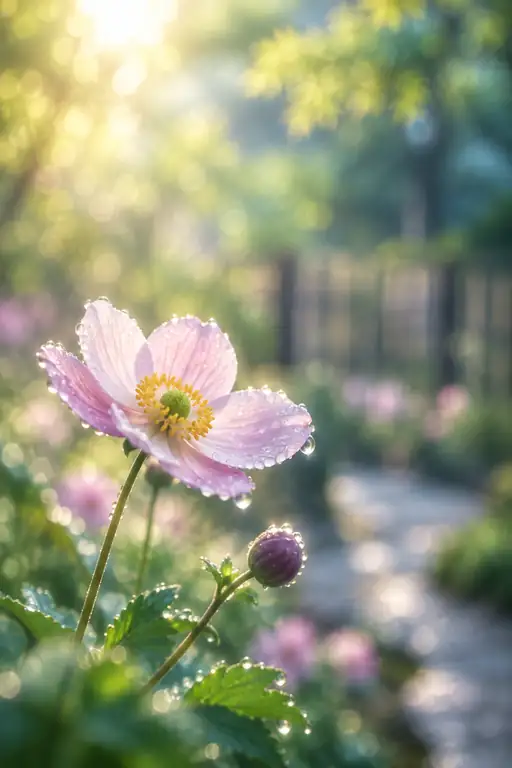 Morning Crystal on Petal Edges