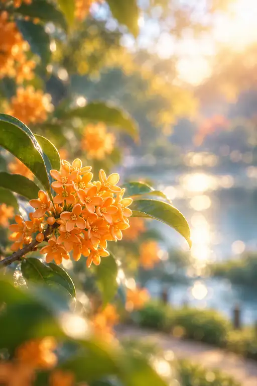 Fragrant Sunset by the Waterfront