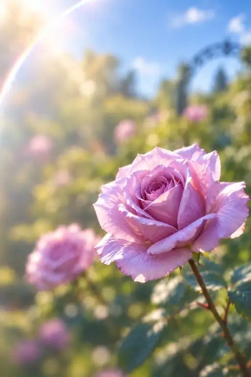 天空のアーチに掲ぐ紫の華