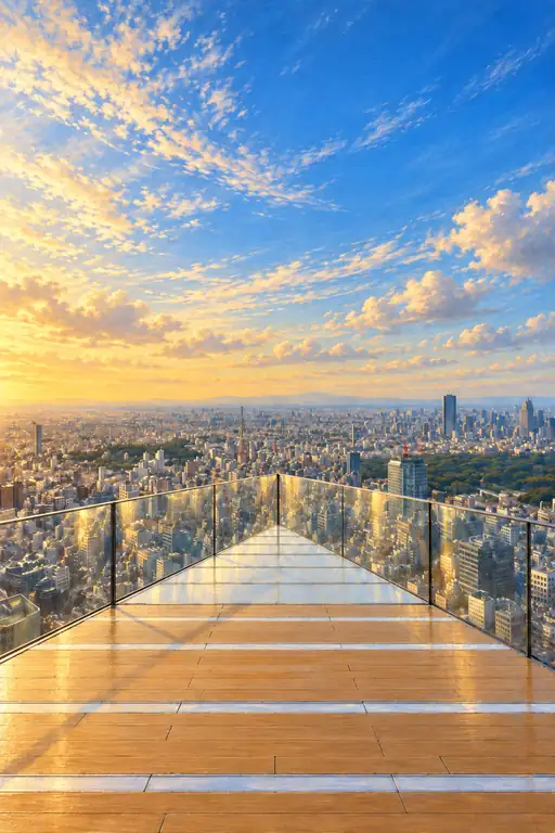 Golden Horizon from the Sky Terrace