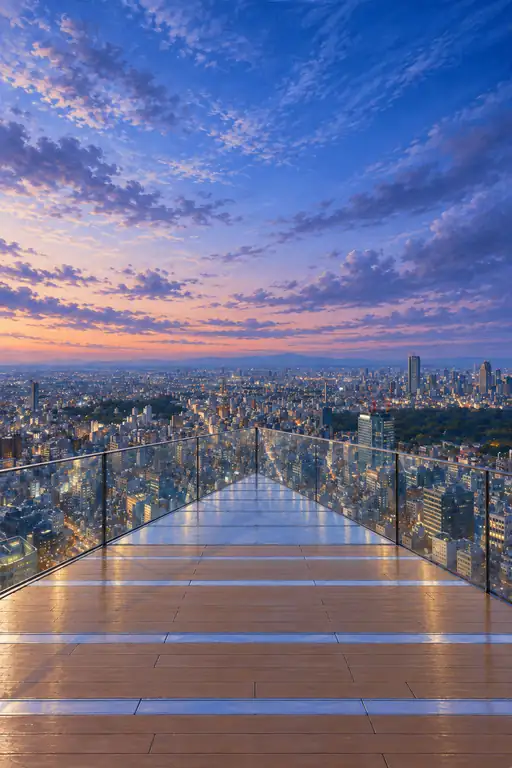 Twilight Reverie Over the Glimmering City