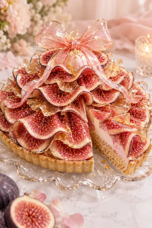 Crimson Ruffles of the Fig Ballerina