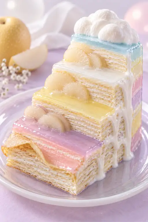 Stairway of Pastel Clouds and Pear