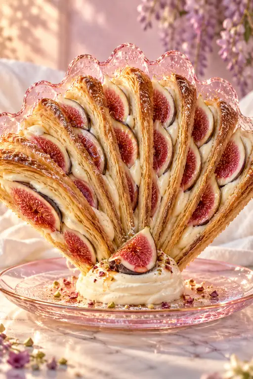Crimson Fan of the Fig Pavlova