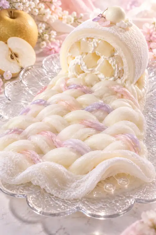 Slumber of White Mochi and Autumn Pear