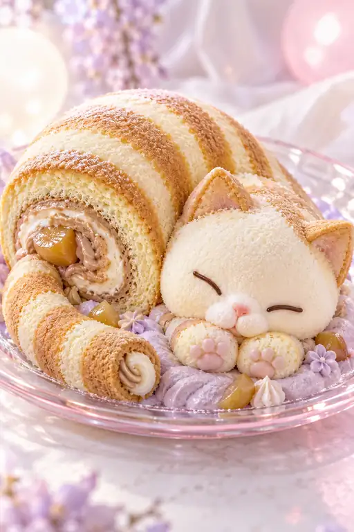 Sweet Siesta of the Chestnut Kitten