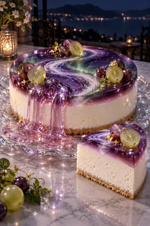 When the Night Cascades in Amethyst
