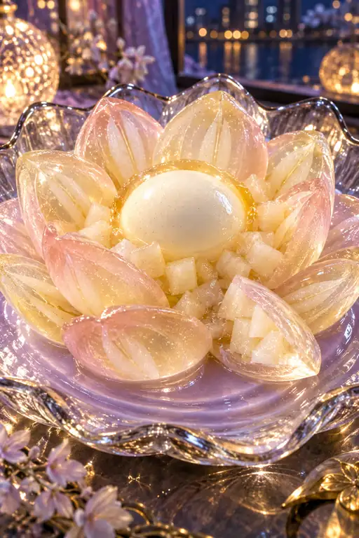 Lotus Awakening on the Night River