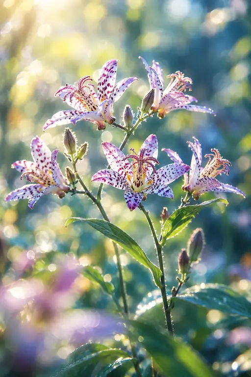 Constellation of Dew and Toad Lilies